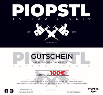 PIOPSTL GESCHENKGUTSCHEIN